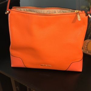 Authentic MK Leather Tangerine Purse LAST CHANCE!!